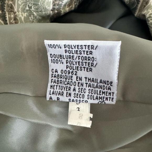 LE SUIT Women VintageGreen Striped Button Down Blazer Jacket w/Skirt-Sz 10 (NEW) - Picture 10 of 16